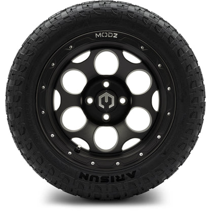 MODZ® 14" Militia Matte Black Wheels & Off-Road Tires Combo