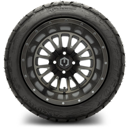 MODZ® 14" Assassin Brushed Gunmetal with Ball Mill Wheels & Street Tires Combo