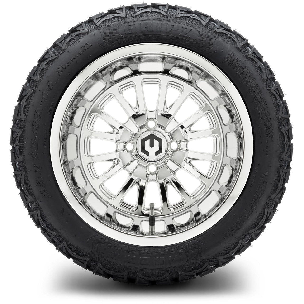 MODZ® 14" Assassin Chrome Wheels & Off-Road Tires Combo