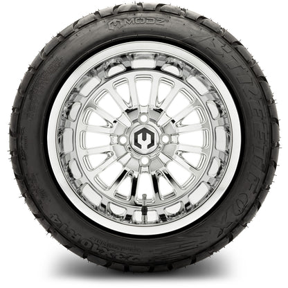 MODZ® 14" Assassin Chrome  Wheels & Street Tires Combo