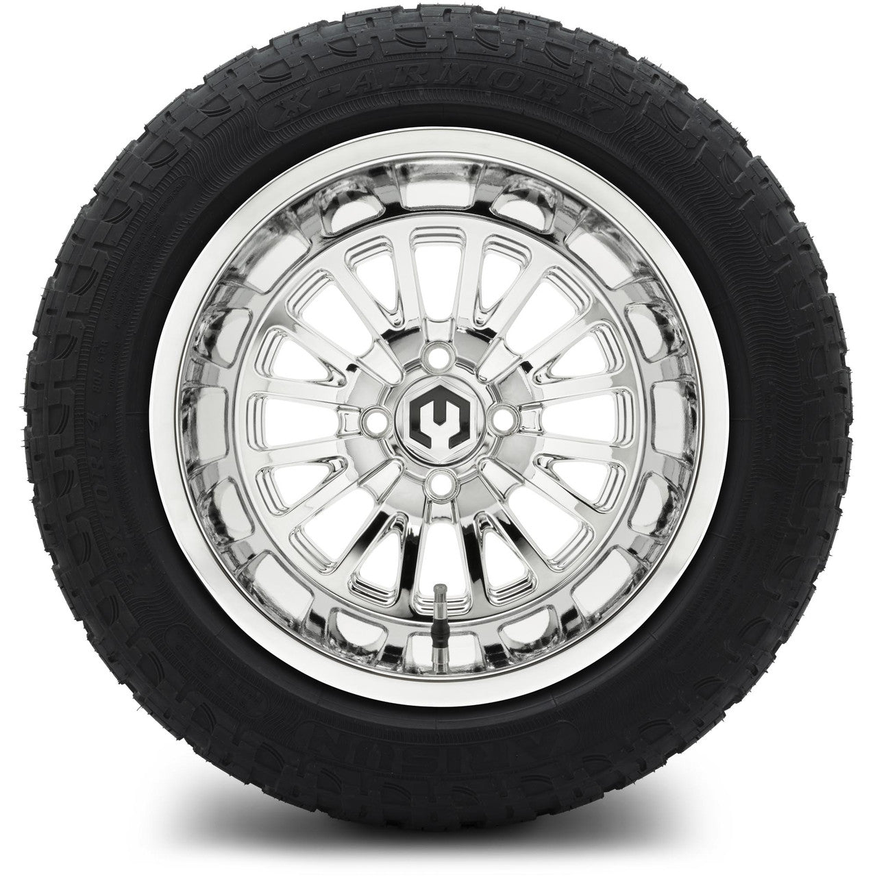 MODZ® 14" Assassin Chrome Wheels & Off-Road Tires Combo