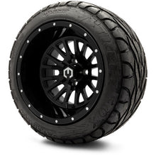 MODZ® 14" Assassin Glossy Black Wheels & Street Tires Combo