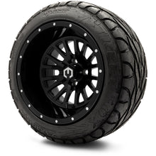 MODZ® 14" Assassin Glossy Black Wheels & Street Tires Combo