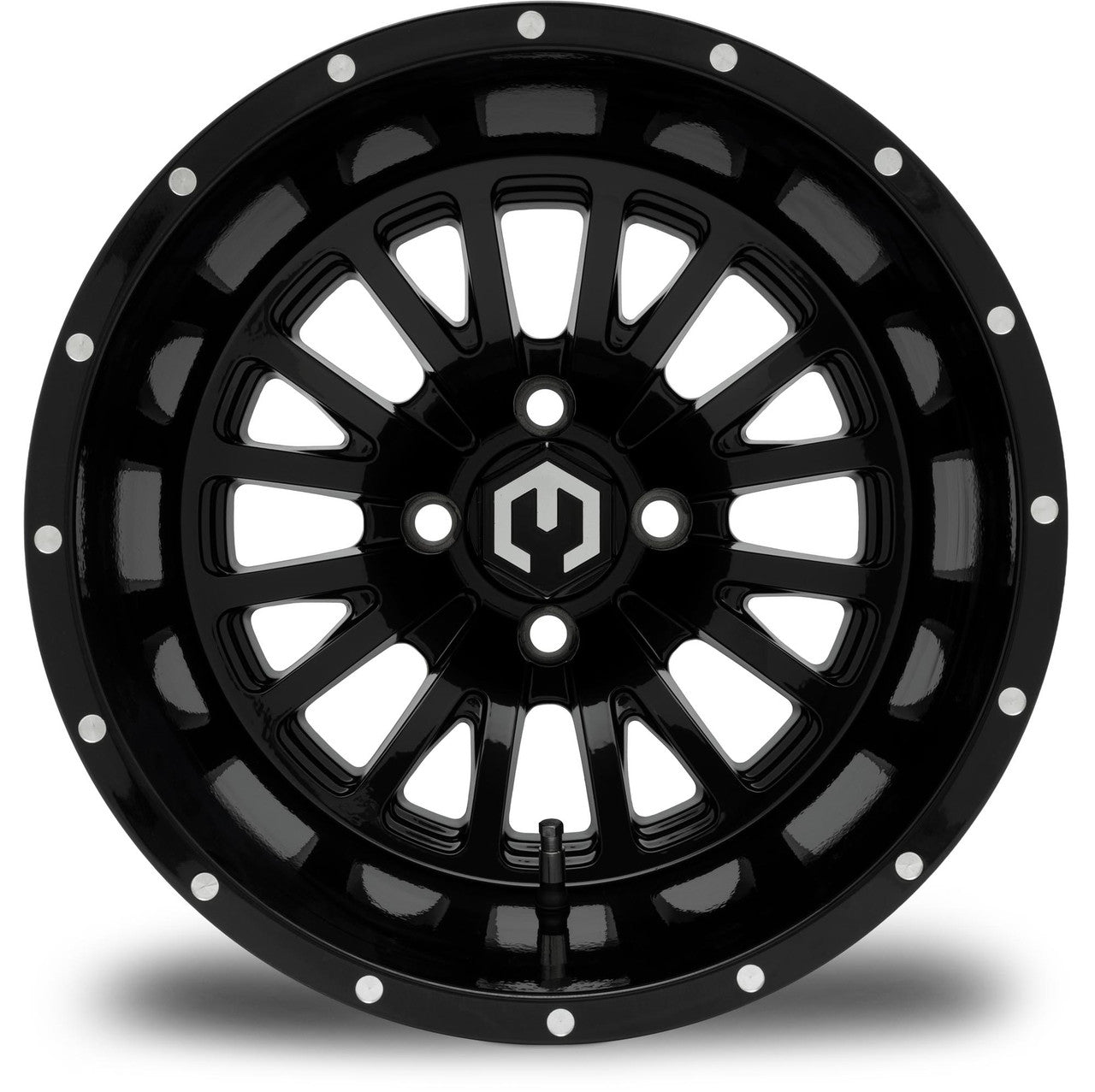 MODZ® Assassin Glossy Black 14" Golf Cart Wheel