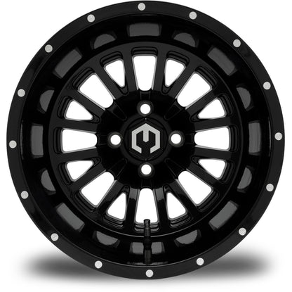 MODZ® Assassin Glossy Black 14" Golf Cart Wheel