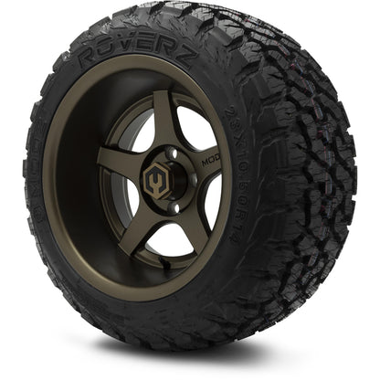 MODZ® 14" Maverick Matte Bronze Wheels & Off-Road Tires Combo