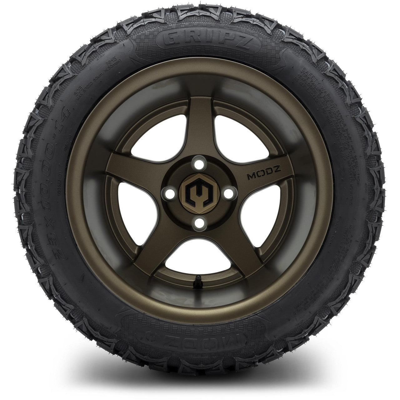 MODZ® 14" Maverick Matte Bronze Wheels & Off-Road Tires Combo