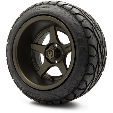 MODZ® 14" Maverick Matte Bronze Wheels & Street Tires Combo