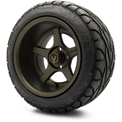 MODZ® 14" Maverick Matte Bronze Wheels & Street Tires Combo