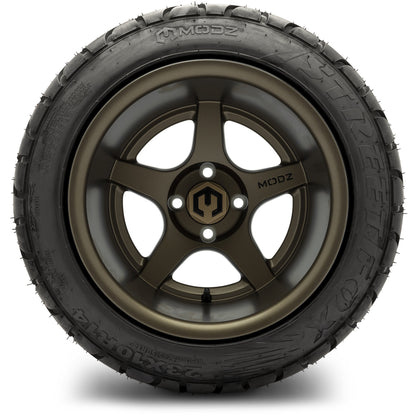 MODZ® 14" Maverick Matte Bronze Wheels & Street Tires Combo