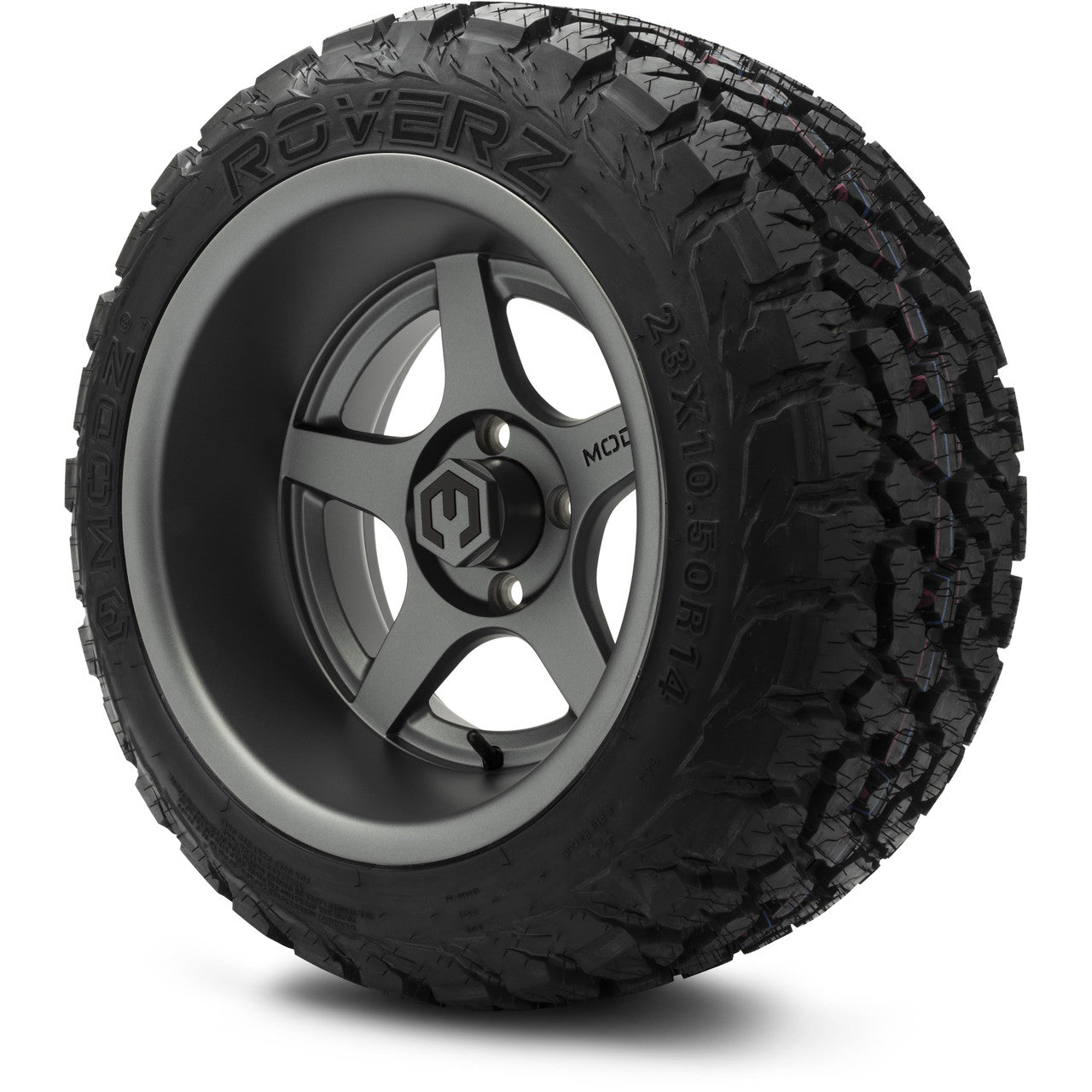 MODZ® 14" Maverick Matte Gunmetal Wheels & Off-Road Tires Combo