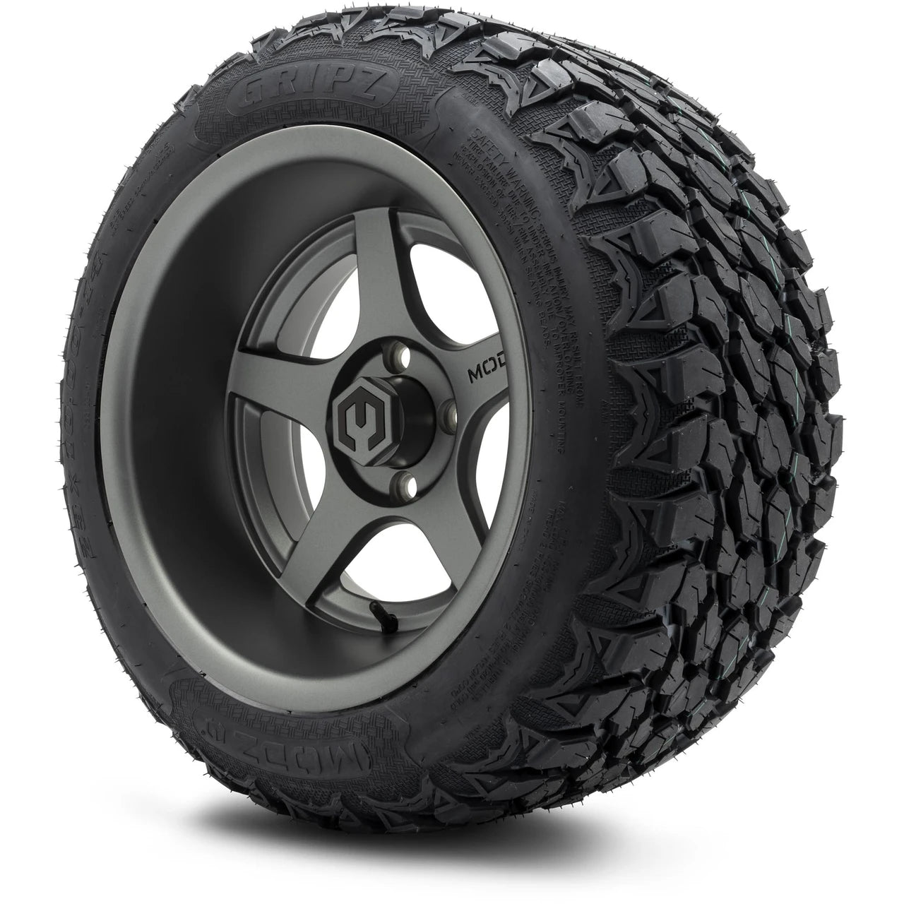 MODZ® 14" Maverick Matte Gunmetal Wheels & Off-Road Tires Combo