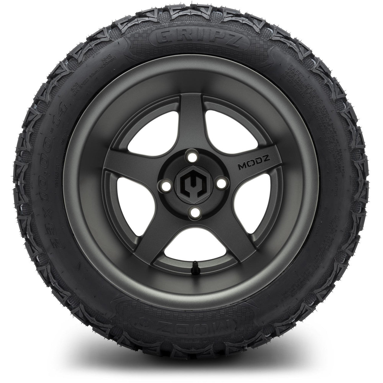 MODZ® 14" Maverick Matte Gunmetal Wheels & Off-Road Tires Combo