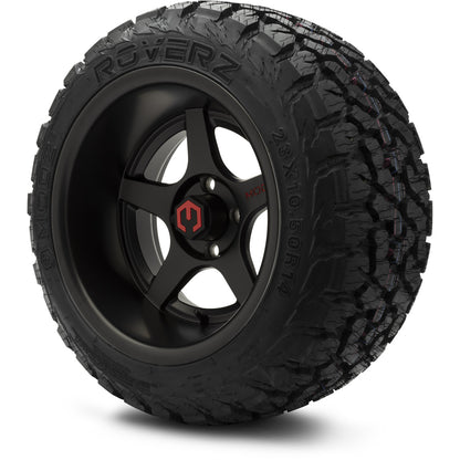 MODZ® 14" Maverick Matte Black Wheels & Off-Road Tires Combo