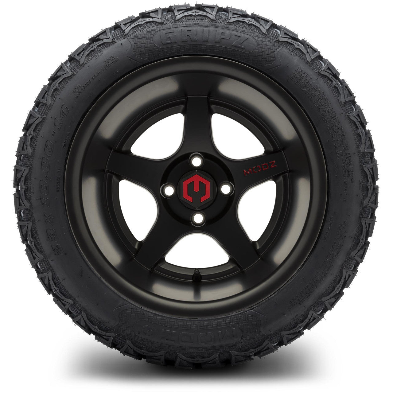 MODZ® 14" Maverick Matte Black Wheels & Off-Road Tires Combo
