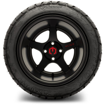 MODZ® 14" Maverick Matte Black Wheels & Street Tires Combo