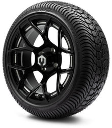 MODZ® 14" Renegade Glossy Black with Ball Mill Wheels & Street Tires Combo