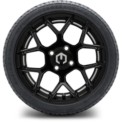 MODZ® 14" Renegade Glossy Black with Ball Mill Wheels & Street Tires Combo