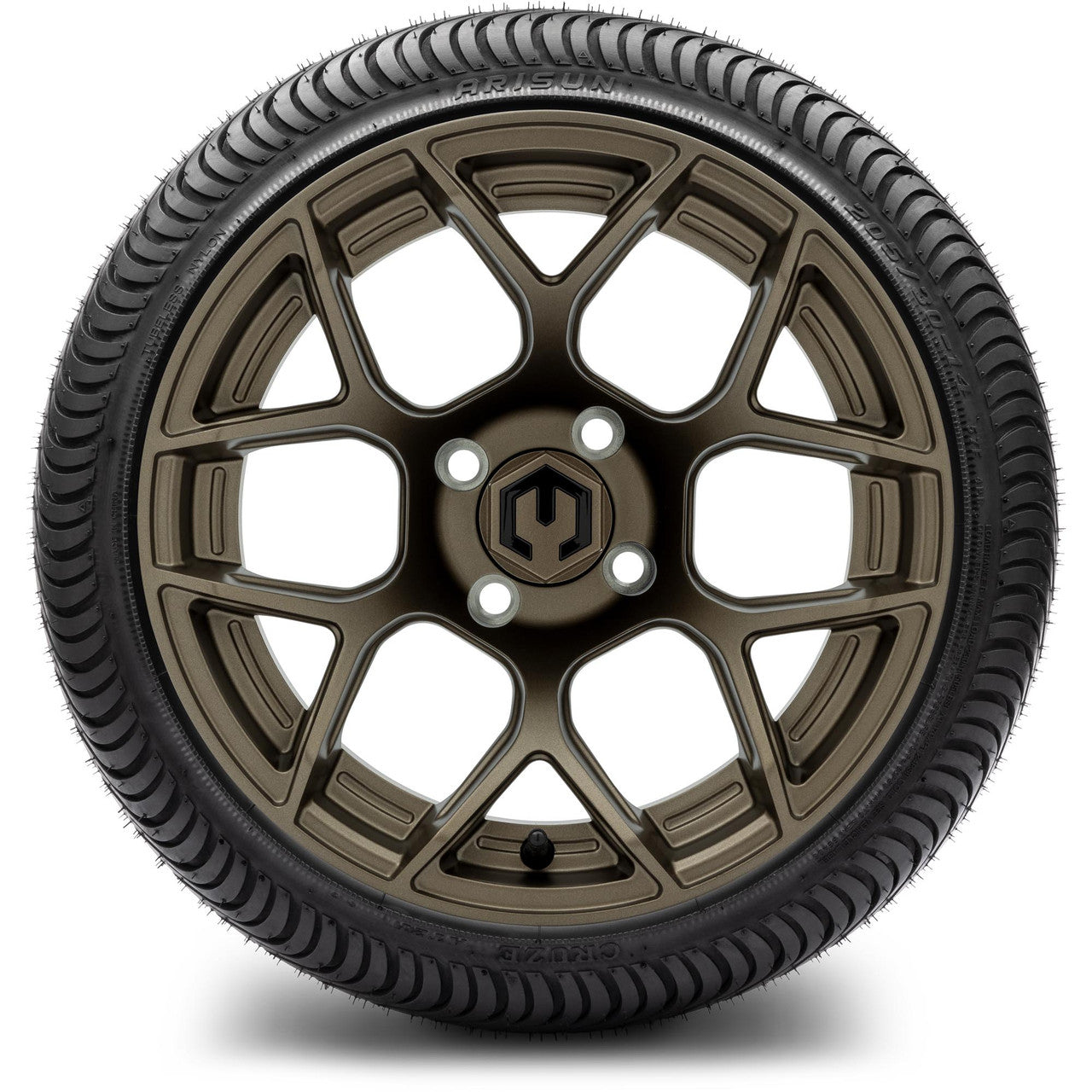 MODZ® 14" Renegade Matte Bronze Wheels & Street Tires Combo