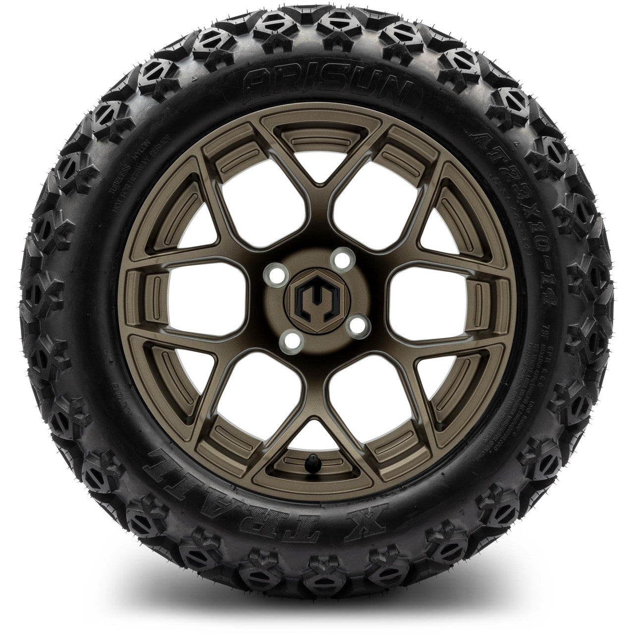 MODZ® 14" Renegade Matte Bronze Wheels & Off-Road Tires Combo
