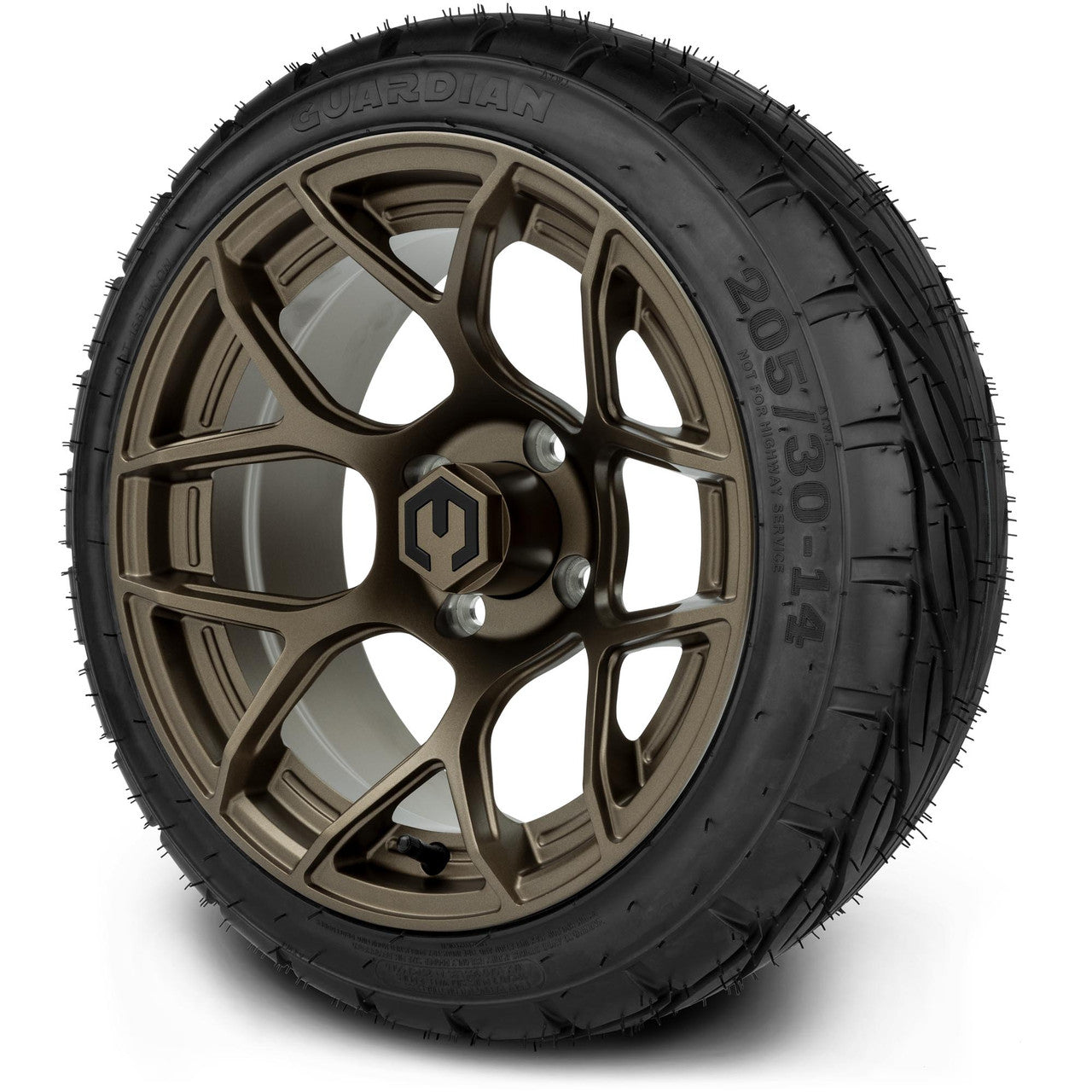 MODZ® 14" Renegade Matte Bronze Wheels & Street Tires Combo