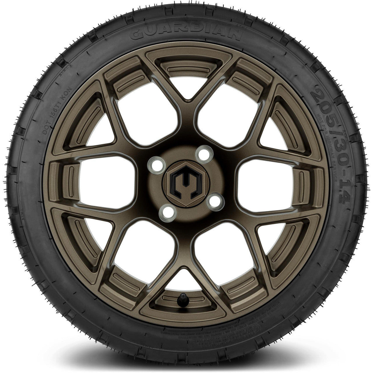 MODZ® 14" Renegade Matte Bronze Wheels & Street Tires Combo