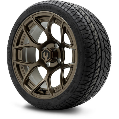 MODZ® 14" Renegade Matte Bronze Wheels & Street Tires Combo