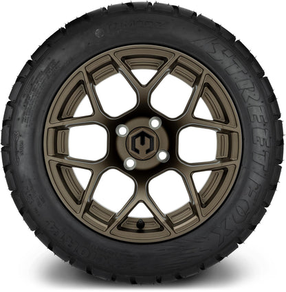MODZ® 14" Renegade Matte Bronze Wheels & Street Tires Combo