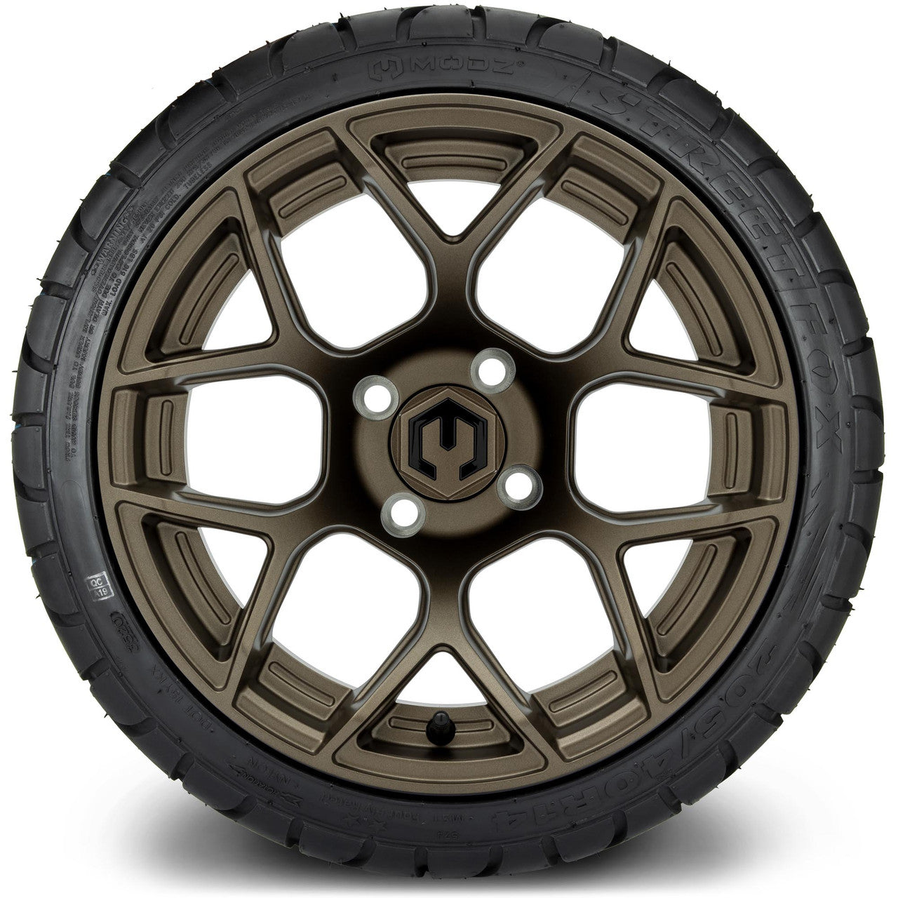 MODZ® 14" Renegade Matte Bronze Wheels & Street Tires Combo