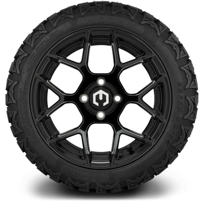 MODZ® 14" Renegade Glossy Black Wheels & Off-Road Tires Combo