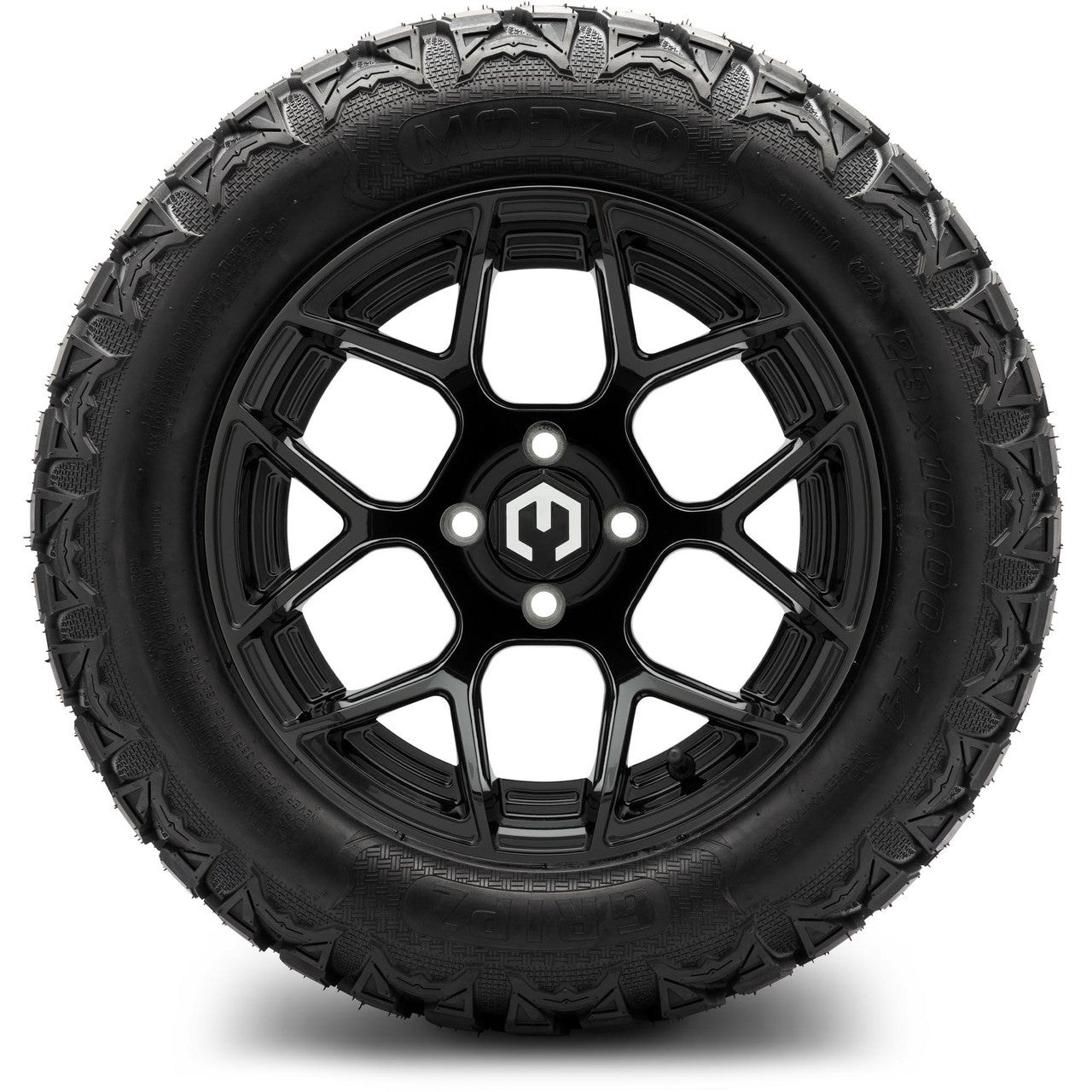 MODZ® 14" Renegade Glossy Black Wheels & Off-Road Tires Combo