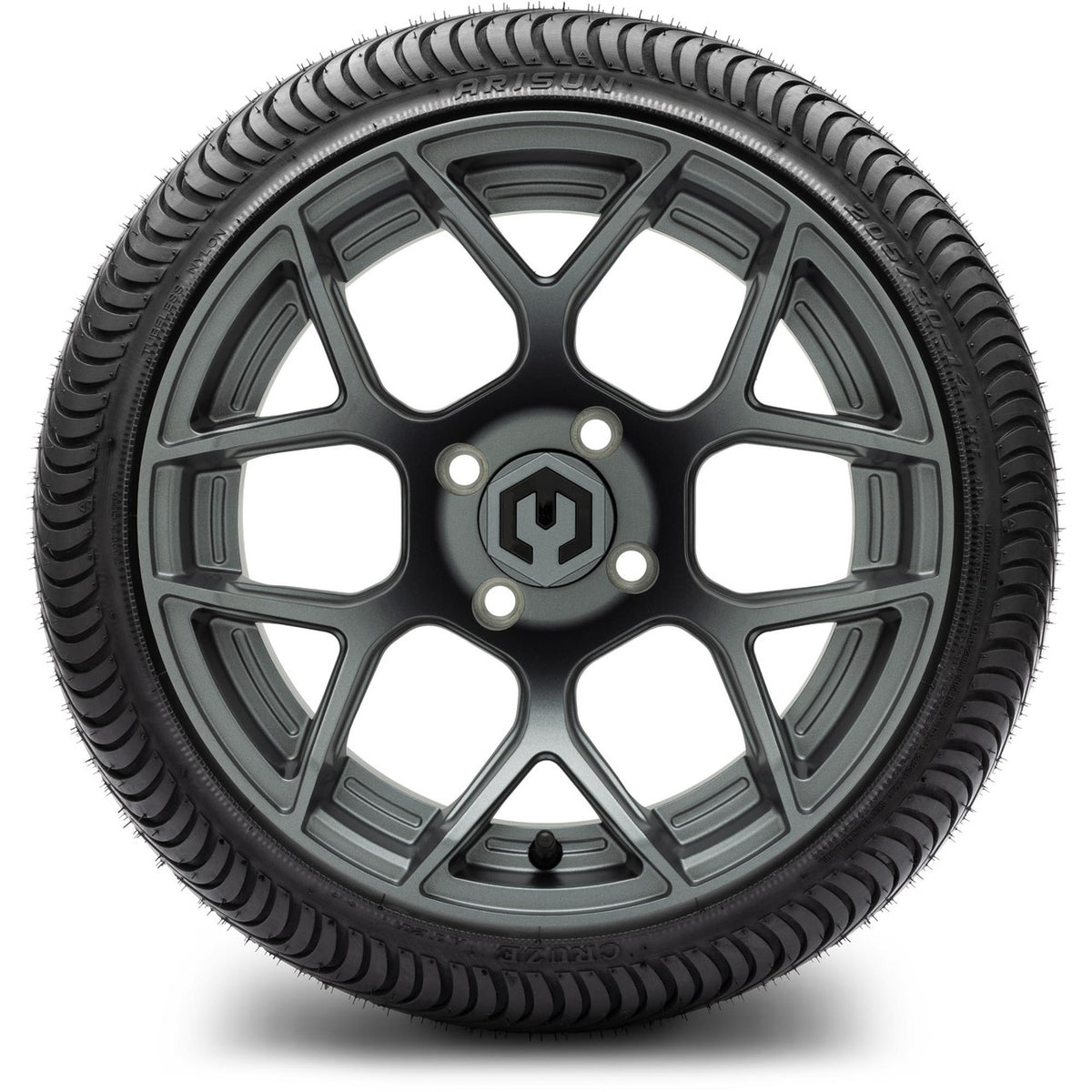 MODZ® 14" Renegade Gunmetal Wheels & Street Tires Combo