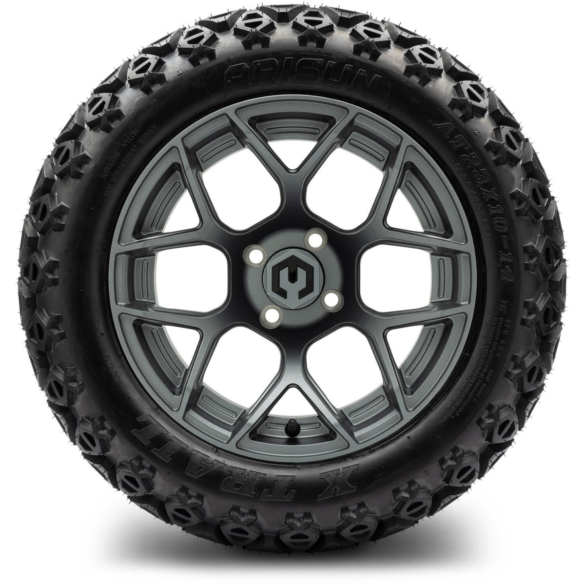 MODZ® 14" Renegade Gunmetal Wheels & Off-Road Tires Combo