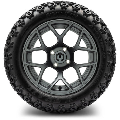 MODZ® 14" Renegade Gunmetal Wheels & Off-Road Tires Combo