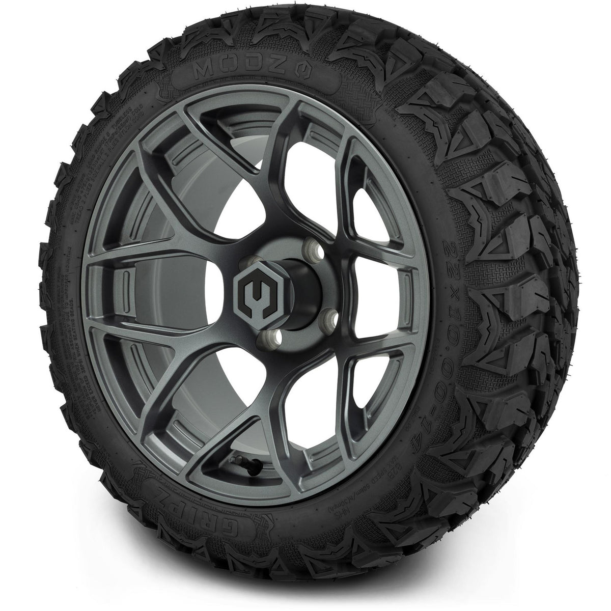 MODZ® 14" Renegade Gunmetal Wheels & Off-Road Tires Combo