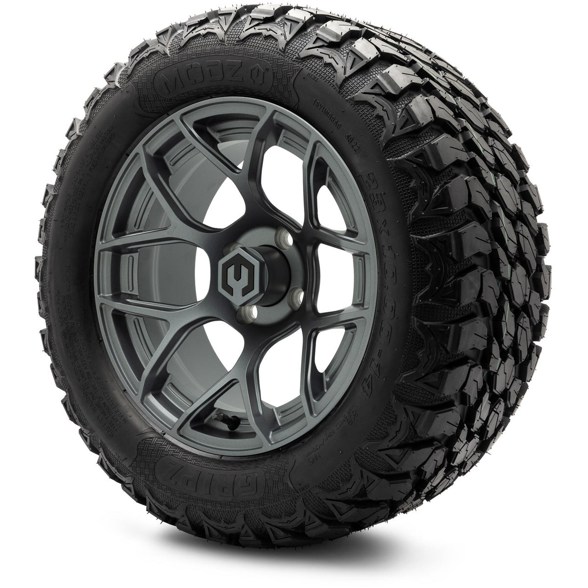 MODZ® 14" Renegade Gunmetal Wheels & Off-Road Tires Combo