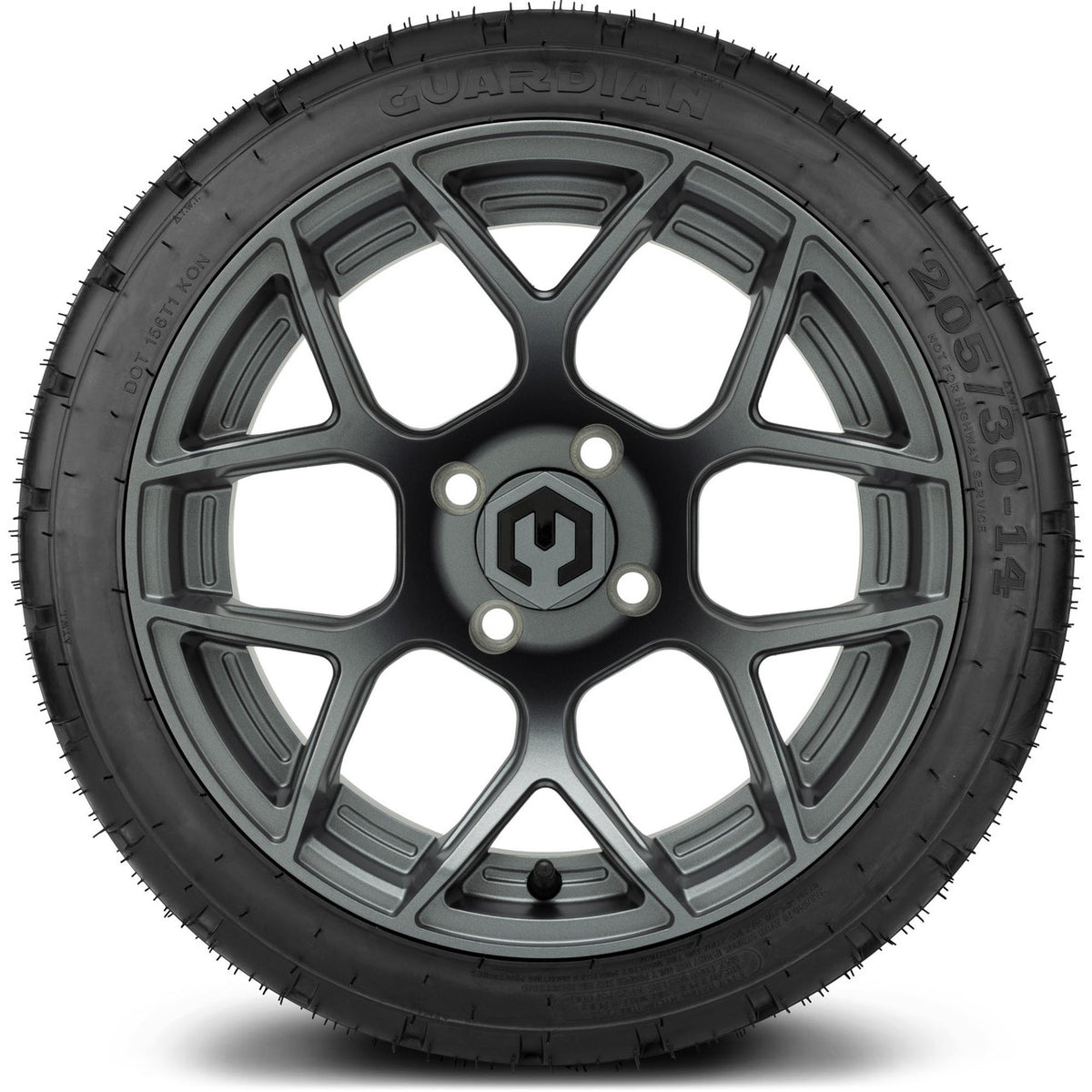 MODZ® 14" Renegade Gunmetal Wheels & Street Tires Combo