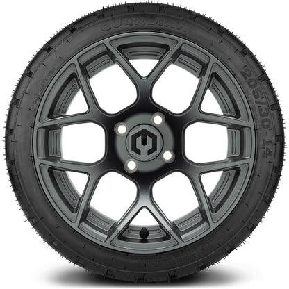 MODZ® 14" Renegade Gunmetal Wheels & Street Tires Combo