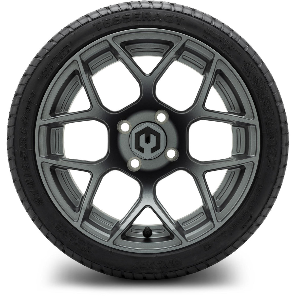 MODZ® 14" Renegade Gunmetal Wheels & Street Tires Combo