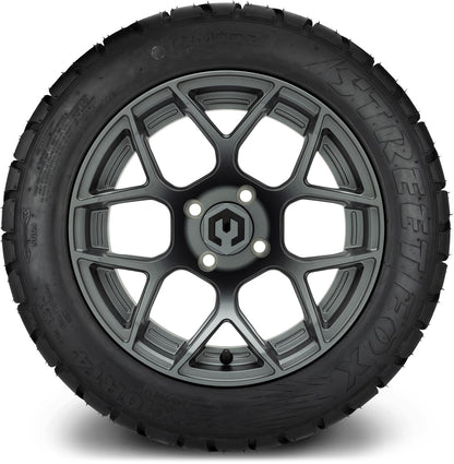 MODZ® 14" Renegade Gunmetal Wheels & Street Tires Combo