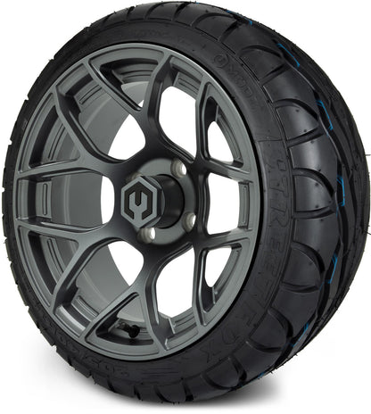 MODZ® 14" Renegade Gunmetal Wheels & Street Tires Combo