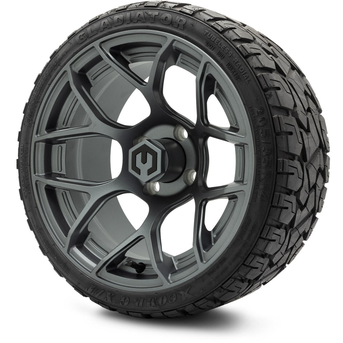 MODZ® 14" Renegade Gunmetal Wheels & Off-Road Tires Combo