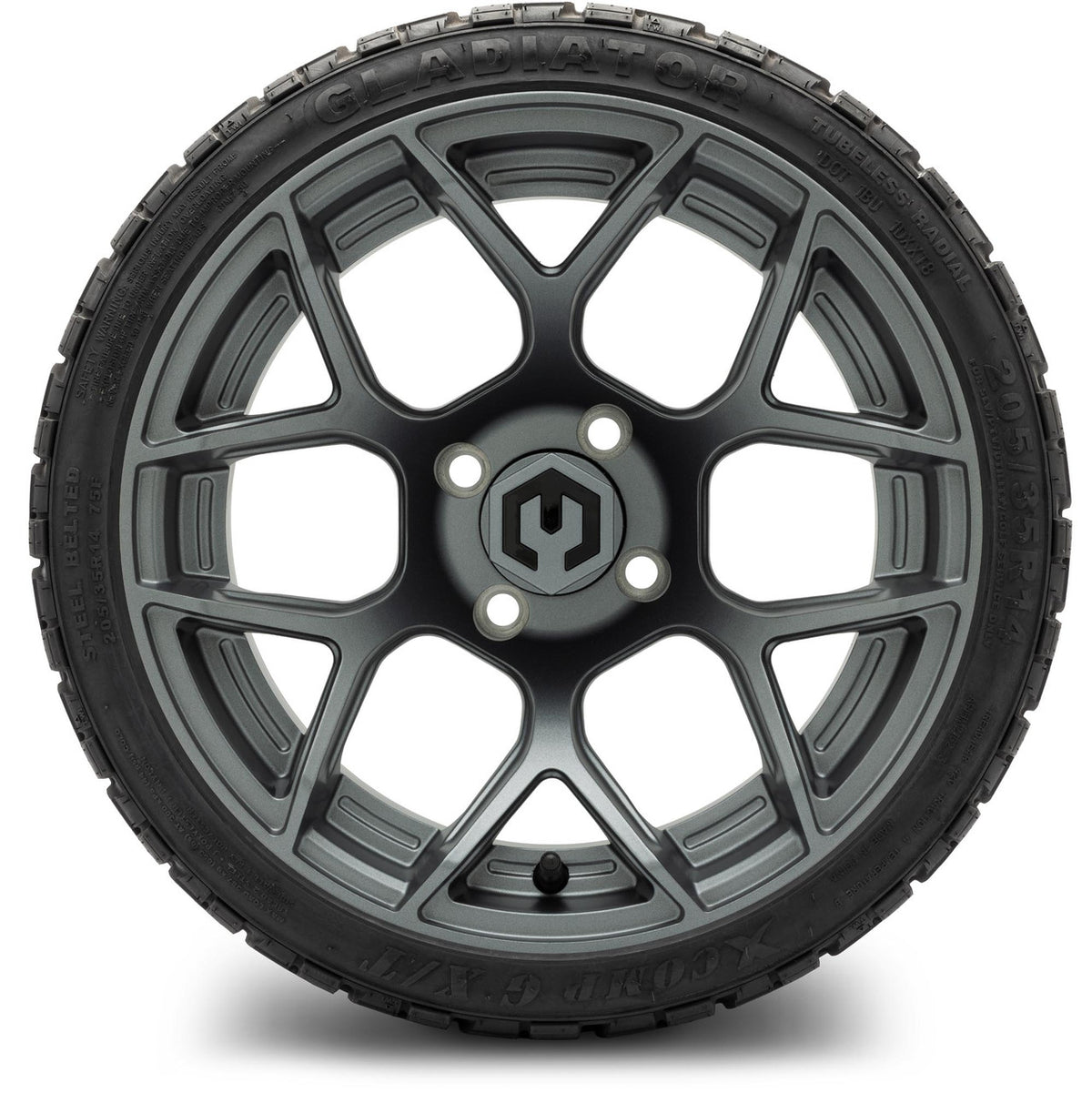 MODZ® 14" Renegade Gunmetal Wheels & Off-Road Tires Combo