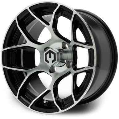 MODZ® Renegade Machined Black 14" Golf Cart Wheel