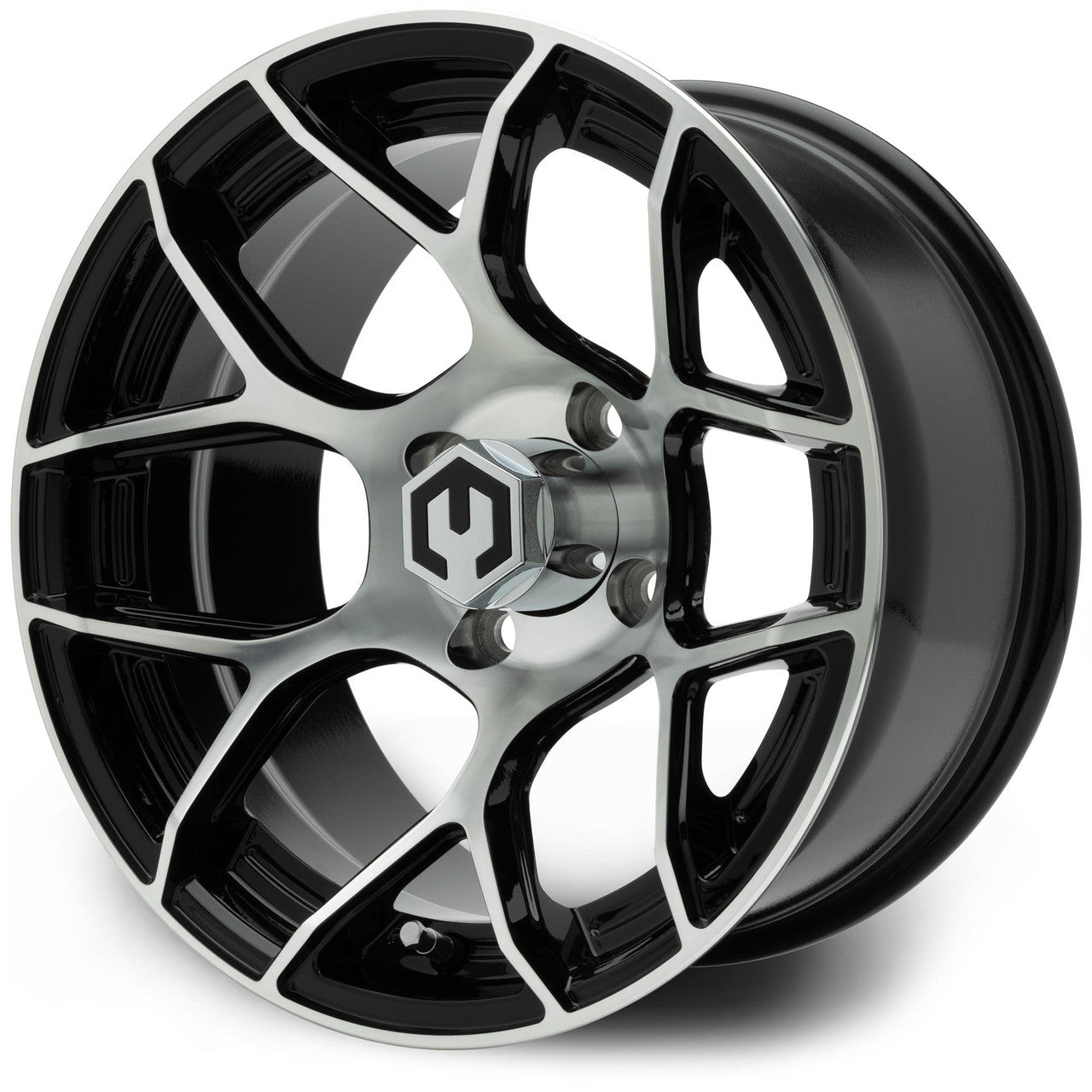 MODZ® Renegade Machined Black 14" Golf Cart Wheel