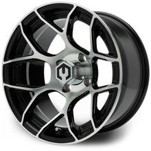 MODZ® Renegade Machined Black 14" Golf Cart Wheel