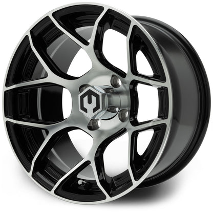 MODZ® Renegade Machined Black 14" Golf Cart Wheel