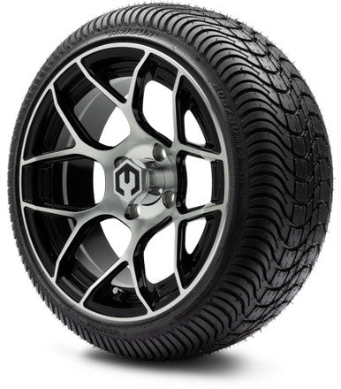 MODZ® 14" Renegade Machined Black Wheels & Street Tires Combo