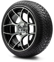 MODZ® 14" Renegade Machined Black Wheels & Street Tires Combo