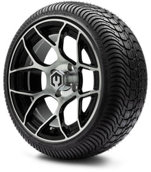 MODZ® 14" Renegade Machined Black Wheels & Street Tires Combo